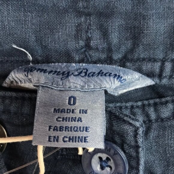 Tommy Bahama Two Palms Seam Cropped Linen Pants - Picture 5 of 7